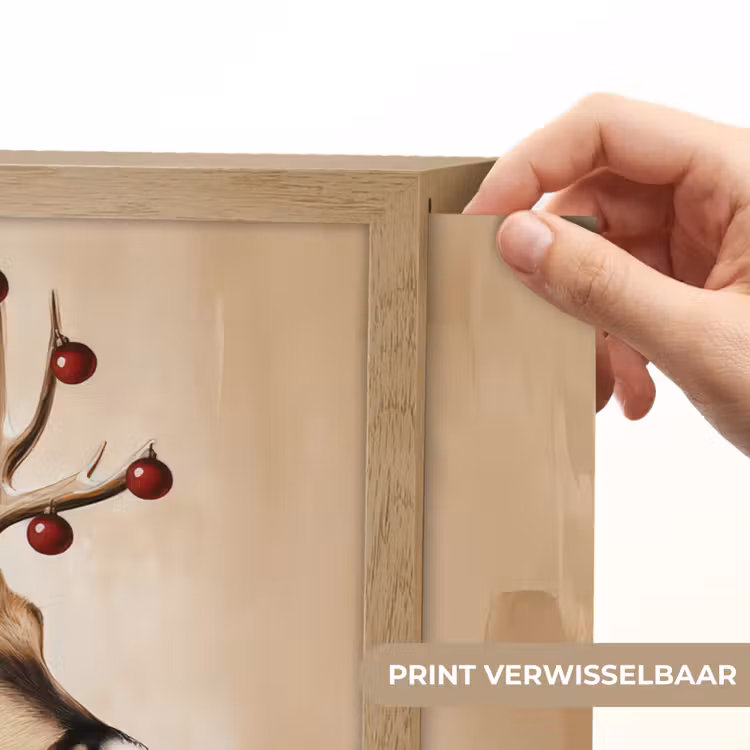 Lightbox - Wandlamp - Gewei - Kerst - Rendier - Rood — 5
