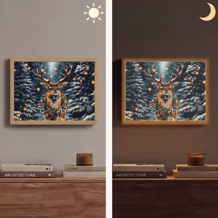 Lightbox - Wandlamp - Kerst - Magie - Bos - Kleurrijk — 6