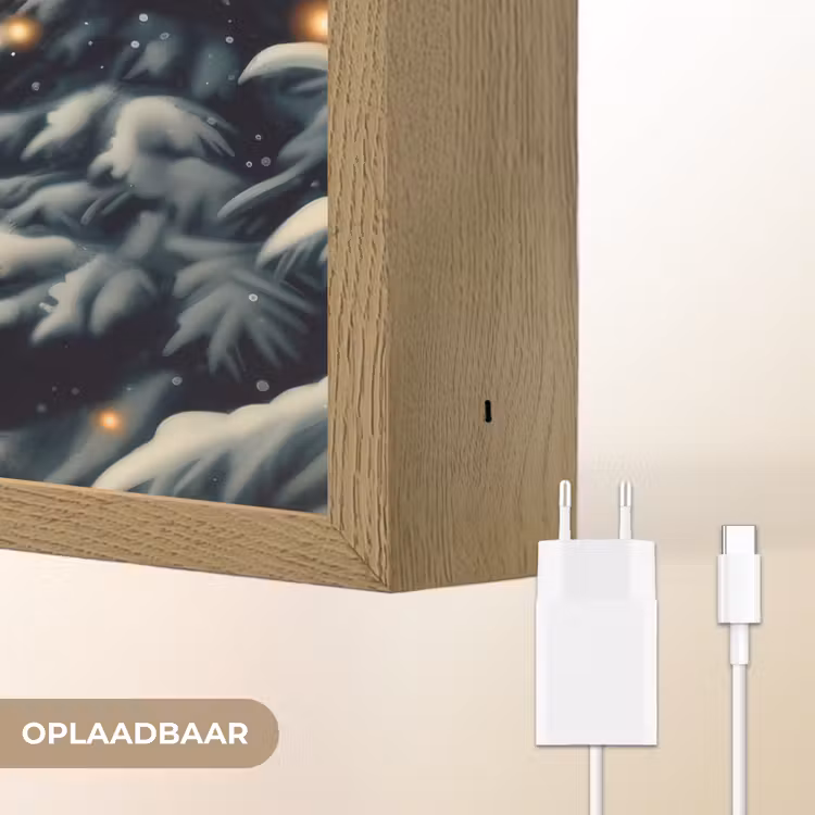 Lightbox - Wandlamp - Kerst - Magie - Bos - Kleurrijk — 7