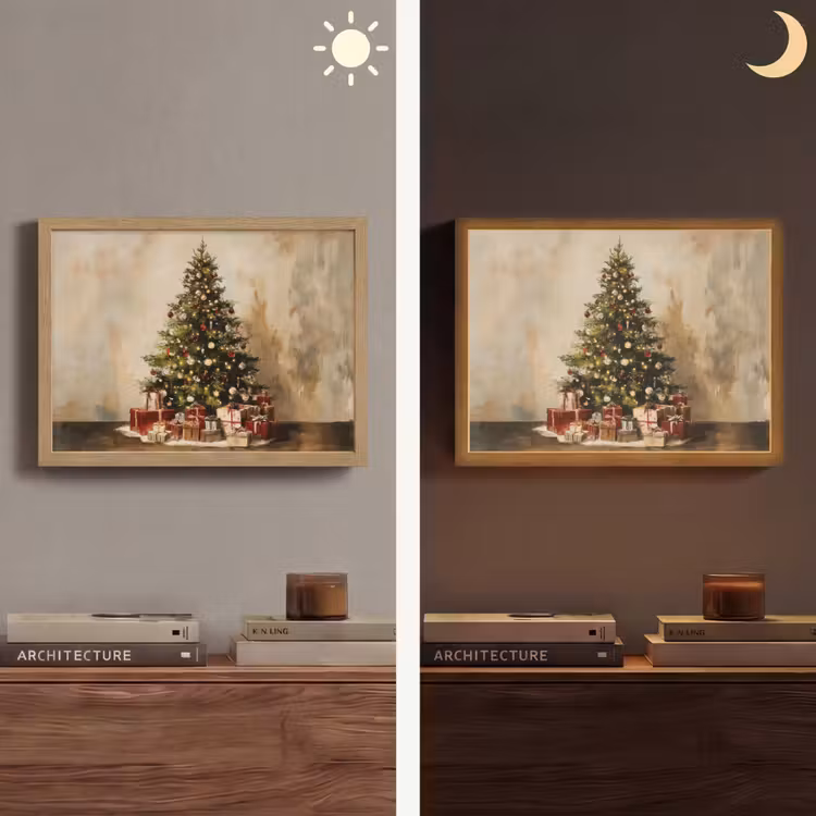 Lightbox - Wandlamp - Kerstboom - Versierd - Kleurrijk — 6