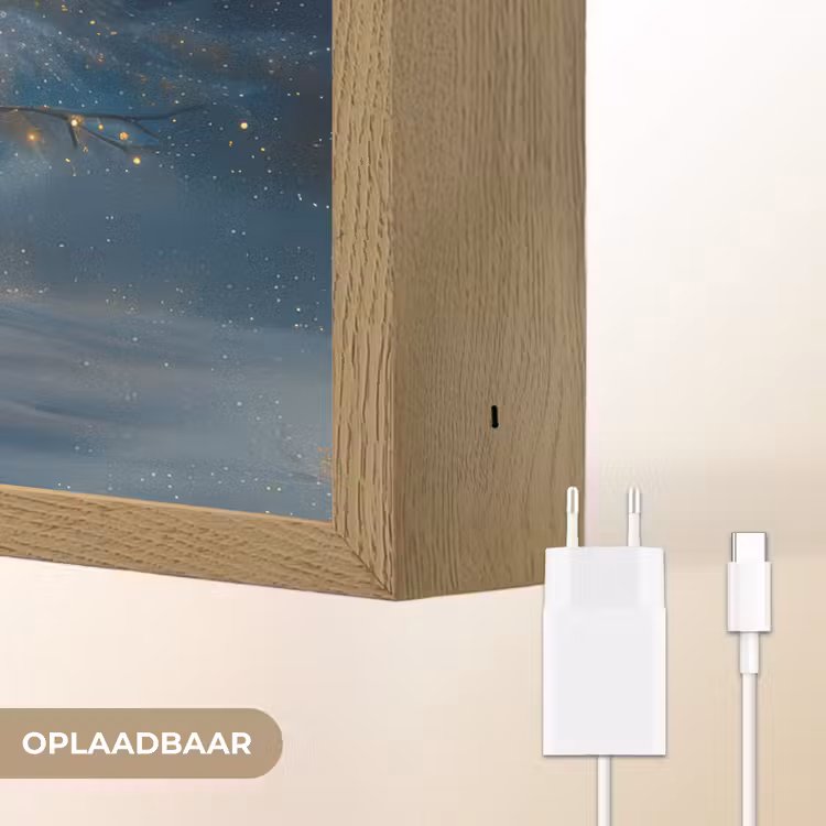 Lightbox - Wandlamp - Levensboom - Nacht - Donker - Blauw — 7