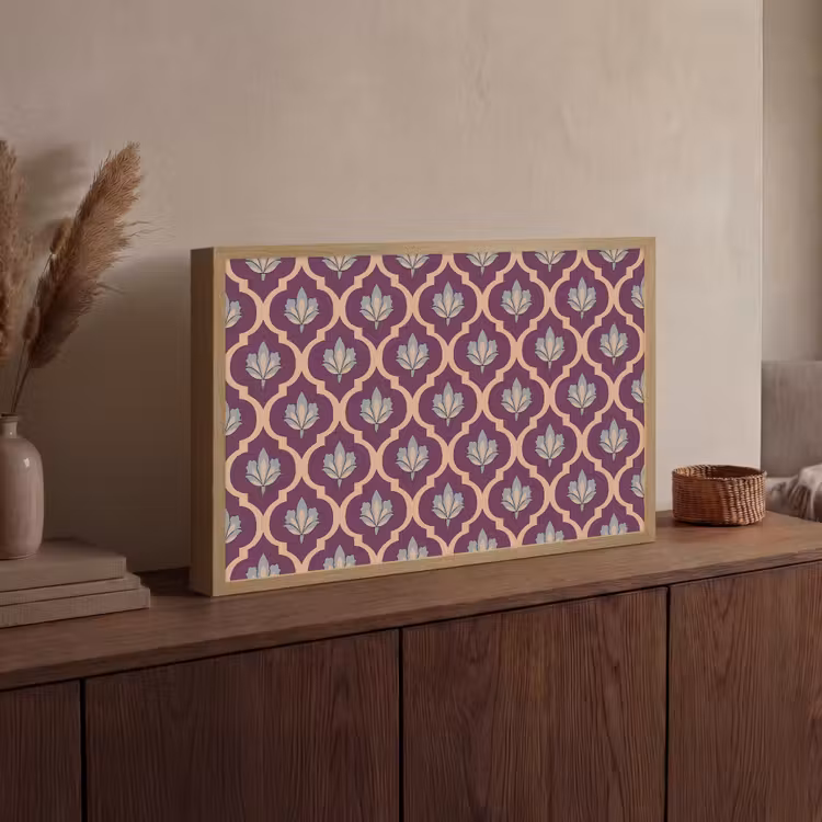 Lightbox - Wandlamp - Patroon - Paars - Bloem — 4