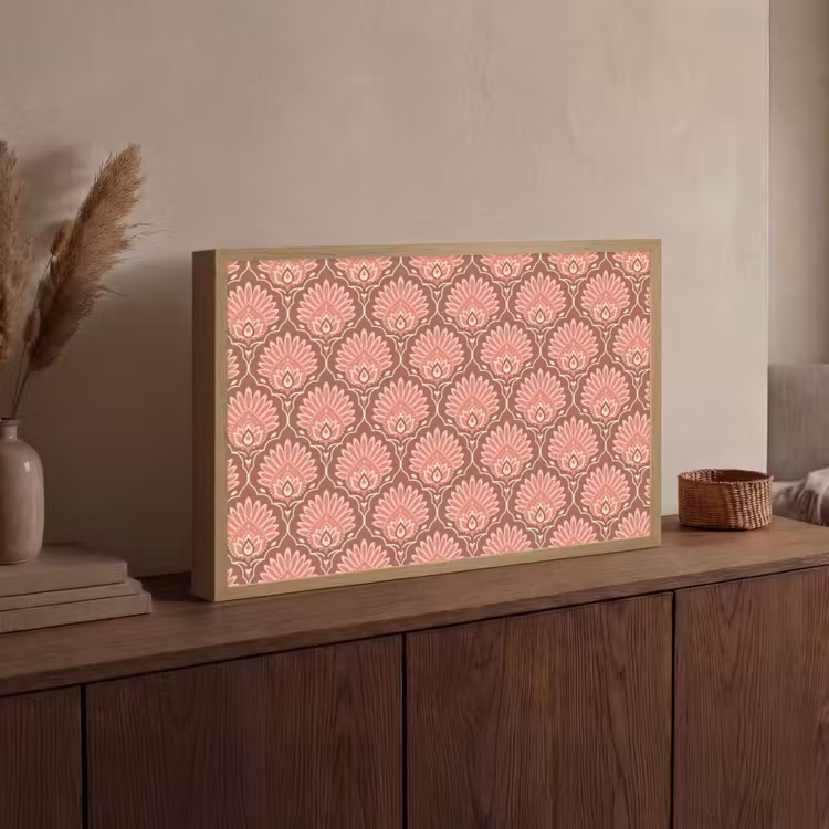 Lightbox - Wandlamp - Waaiermotief - Patroon - Roze — 4