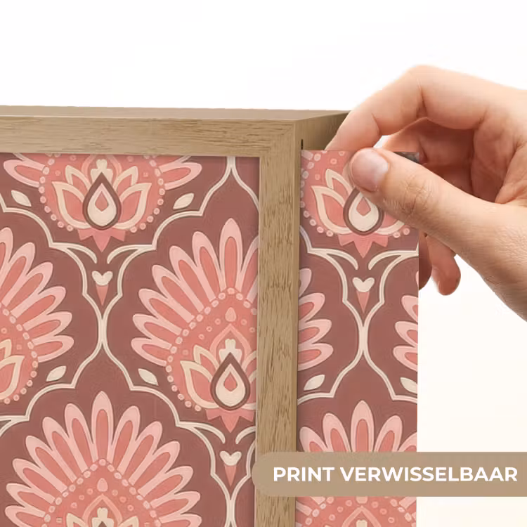 Lightbox - Wandlamp - Waaiermotief - Patroon - Roze — 5