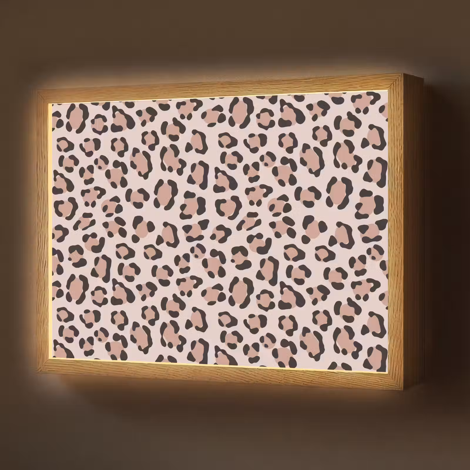 Lightbox - Wandlamp - Vlekken - Beige - Luipaard — 1