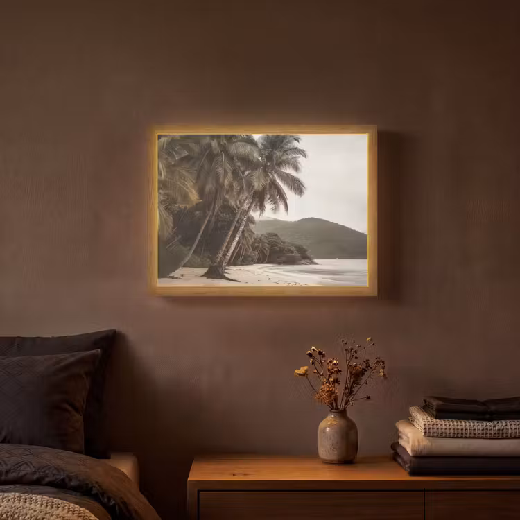 Lightbox - Wandlamp - Eiland - Palmboom - Zee — 3