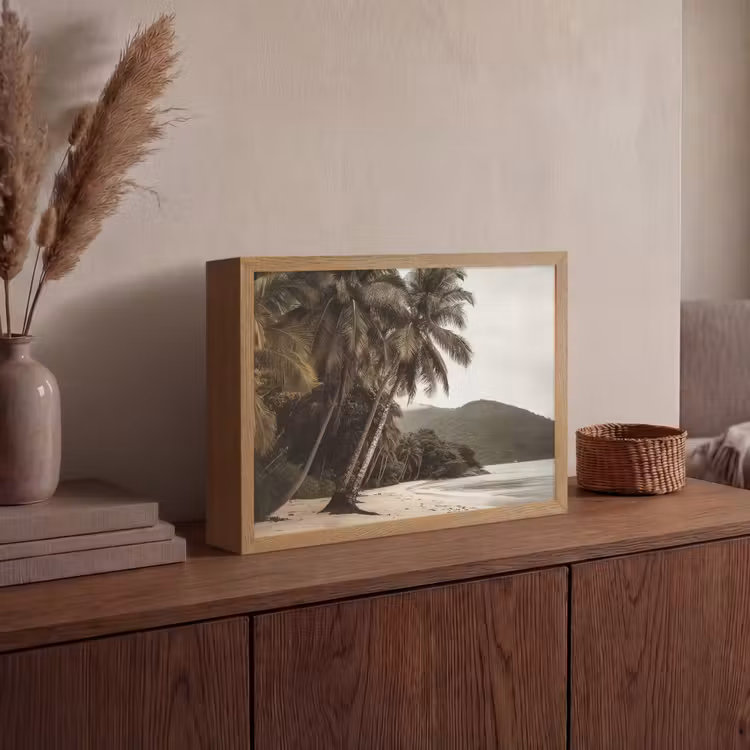 Lightbox - Wandlamp - Eiland - Palmboom - Zee — 4