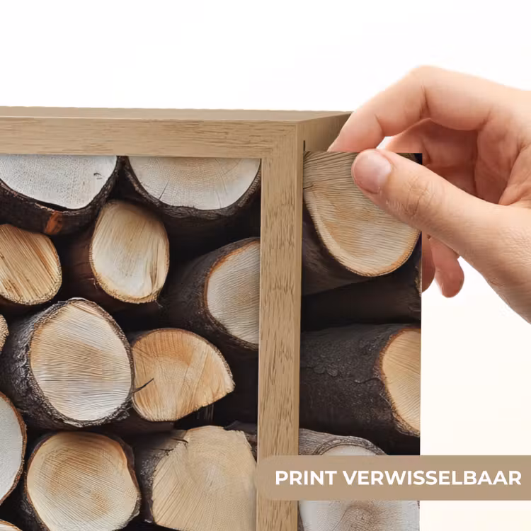 Lightbox - Wandlamp - Hout - Boomstammen - Textuur — 5