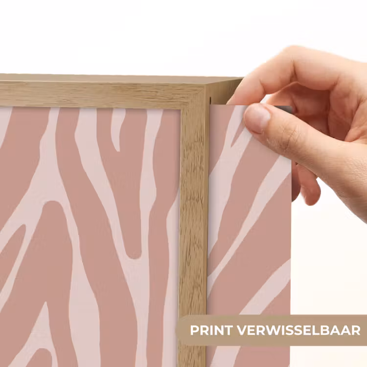 Lightbox - Wandlamp - Lichtroze - Zebra - Patroon - Donkerroze — 5