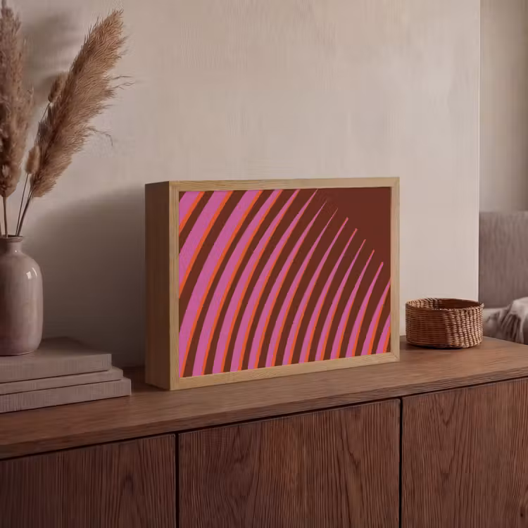 Lightbox - Wandlamp - Lijnen - Rood - Beweging — 4