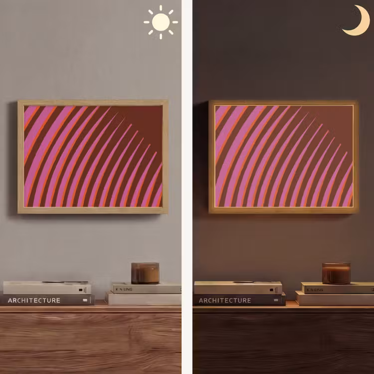 Lightbox - Wandlamp - Lijnen - Rood - Beweging — 6
