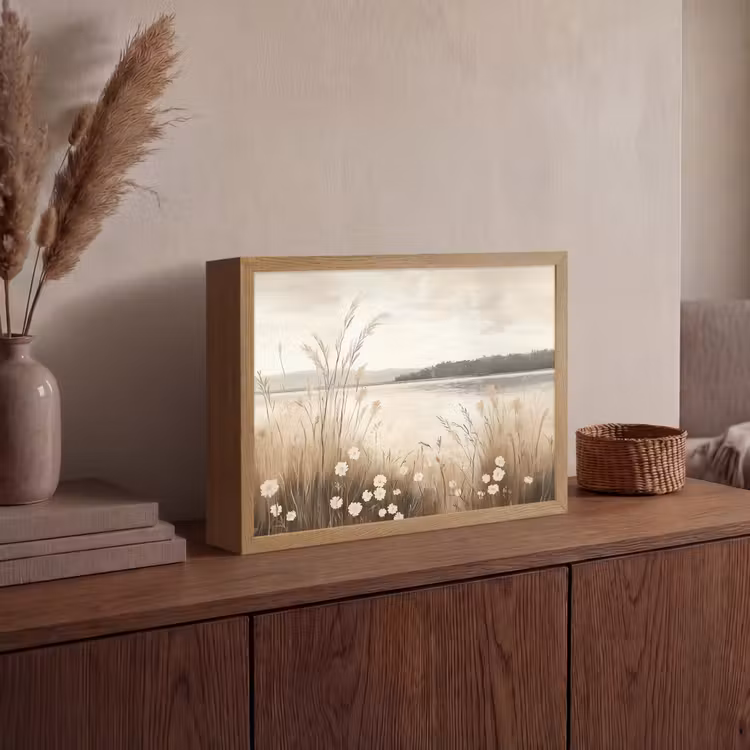 Lightbox - Wandlamp - Meer - Water - Natuur - Beige — 4