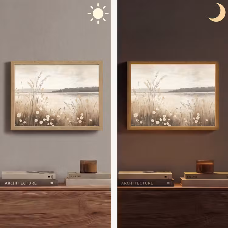 Lightbox - Wandlamp - Meer - Water - Natuur - Beige — 6