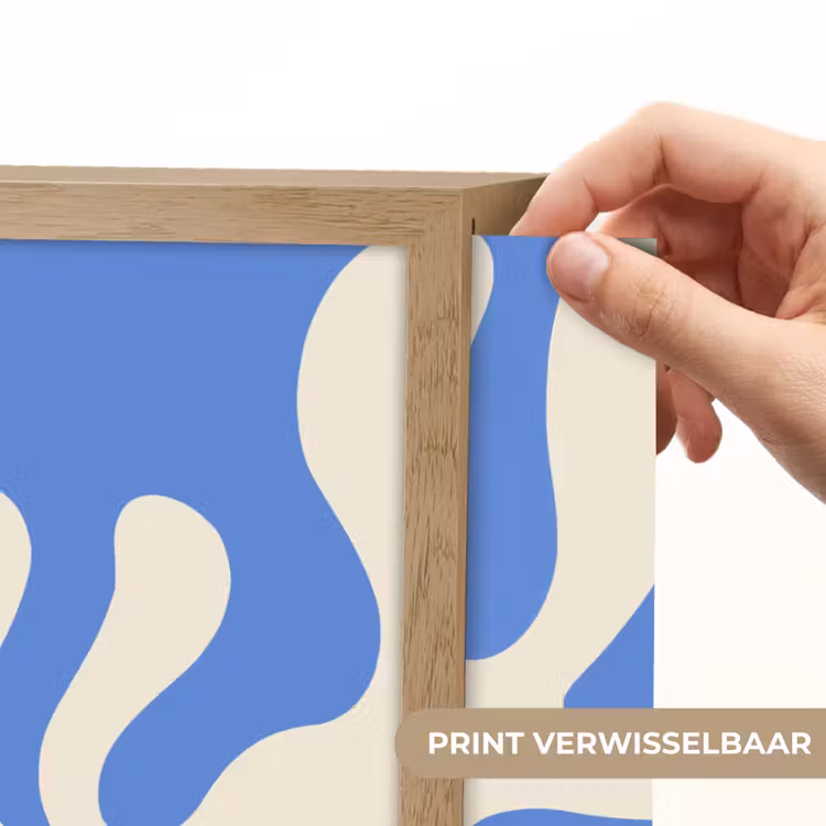 Lightbox - Wandlamp - Minimalistisch - Organisch patroon - Blauw — 5