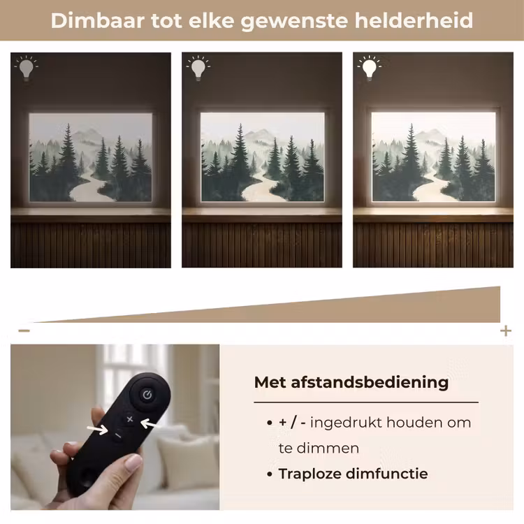 Lightbox - Wandlamp - Pad - Bomen - Bos - Illustratie — 9