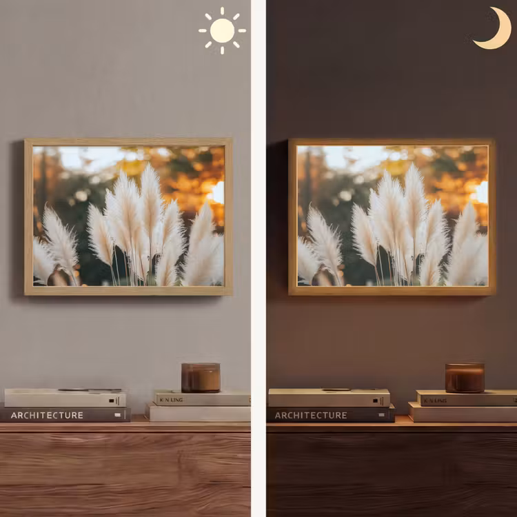 Lightbox - Wandlamp - Pampasgras - Pluimen - Sierlijk — 6