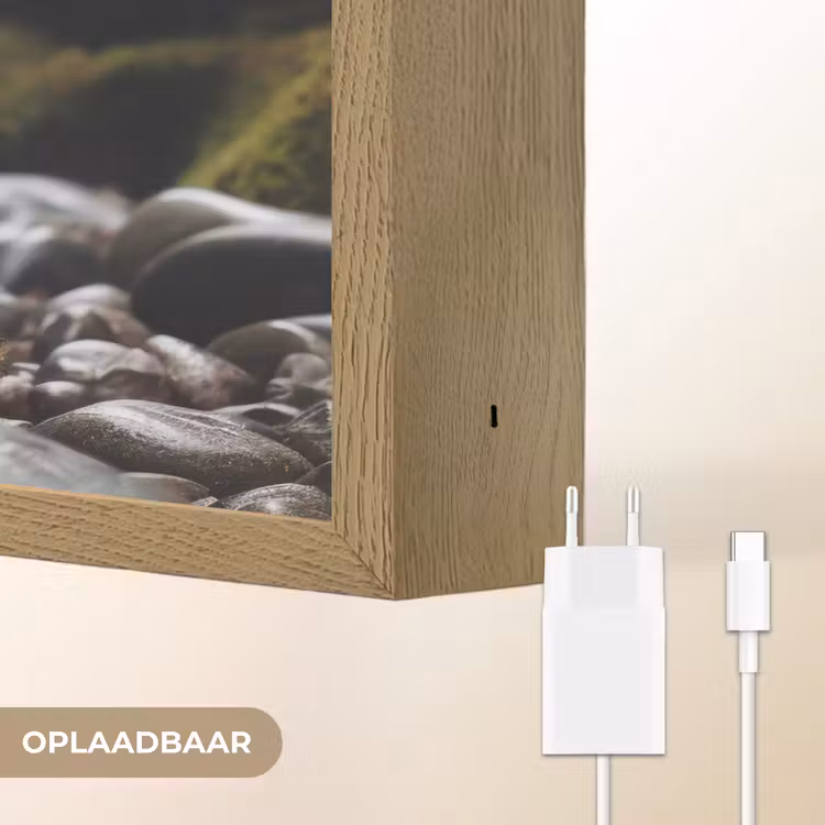 Lightbox - Wandlamp - Stenen - Stapel - Natuur — 7