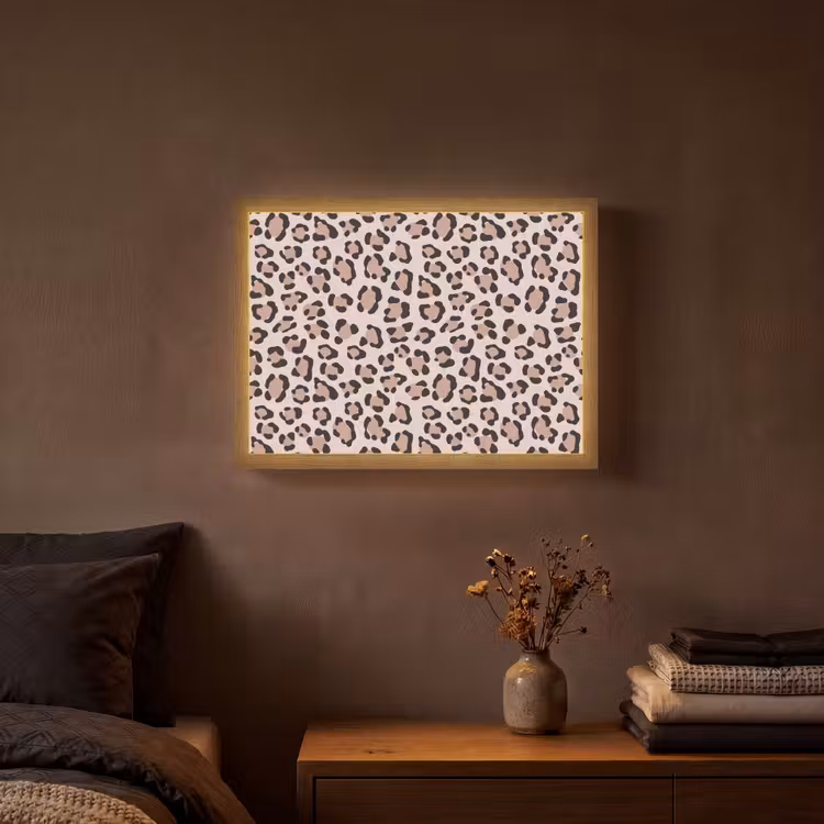 Lightbox - Wandlamp - Vlekken - Beige - Luipaard — 3