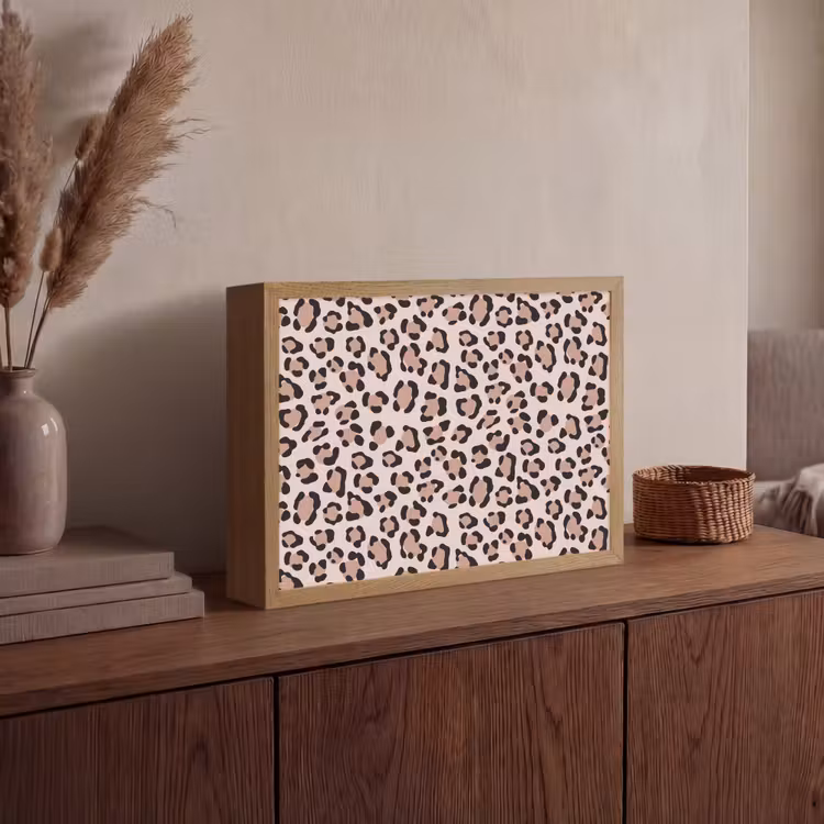 Lightbox - Wandlamp - Vlekken - Beige - Luipaard — 4