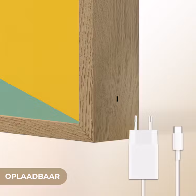 Lightbox - Wandlamp - Driehoeken - Kleurrijk - Abstract — 7