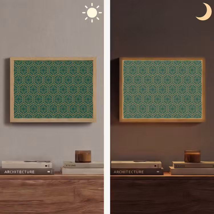 Lightbox - Wandlamp - Geometrisch - Patroon - Groen — 6