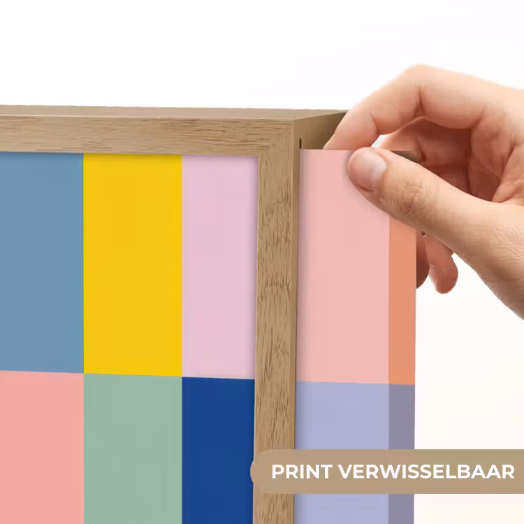 Lightbox - Wandlamp - Stroken - Blauw - Patroon - Abstract — 5