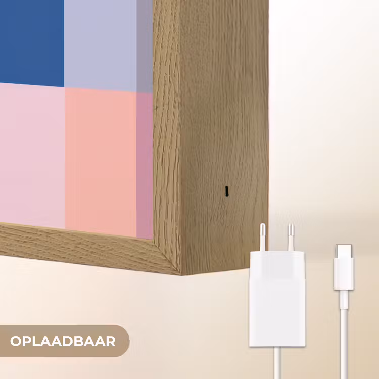 Lightbox - Wandlamp - Stroken - Blauw - Patroon - Abstract — 7