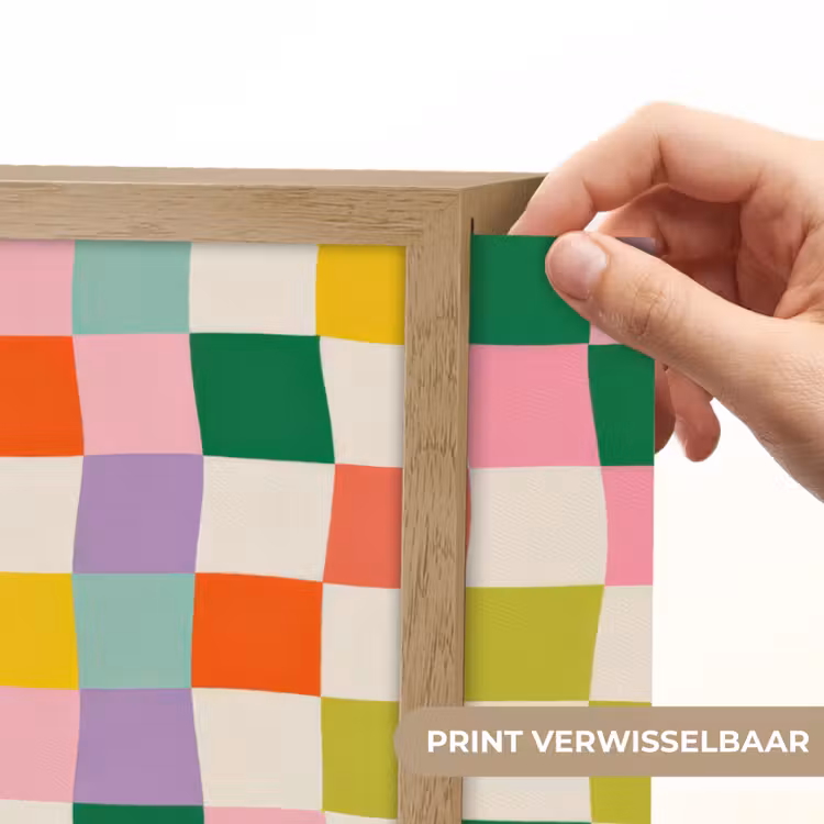 Lightbox - Wandlamp - Vierkanten - Kleurrijk - Golvend — 5