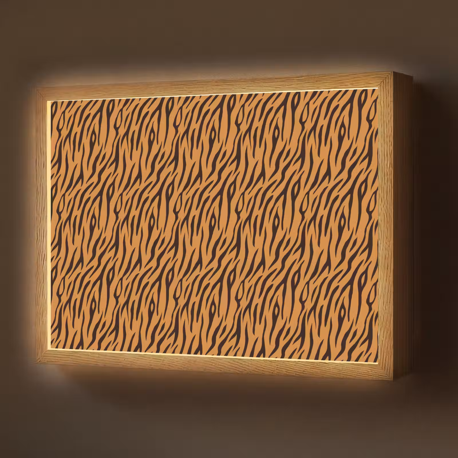 Lightbox - Wandlamp - Dier - Oranje - Tijger — 1