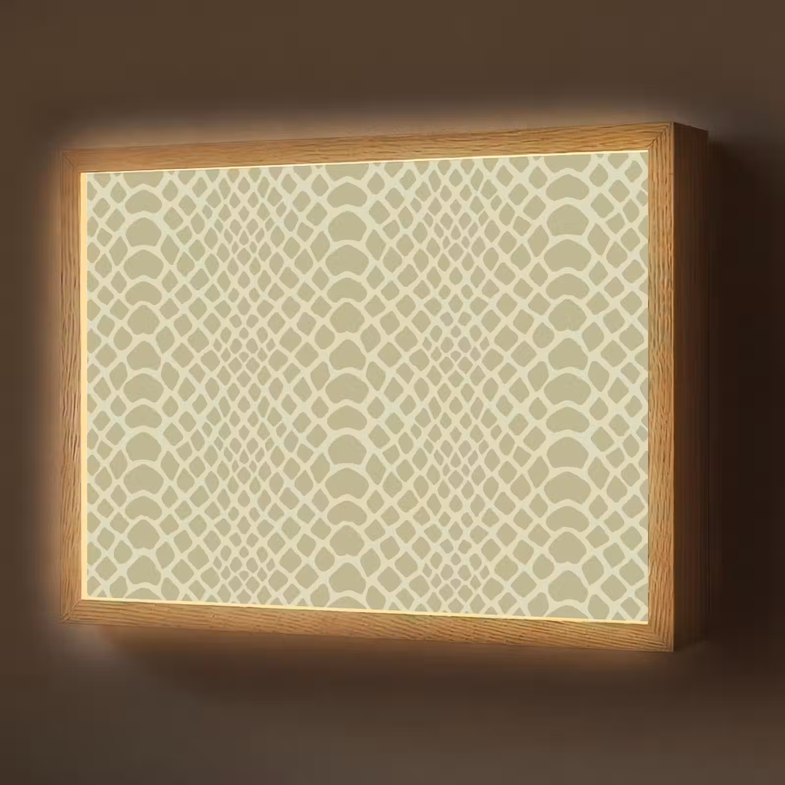 Lightbox - Wandlamp - Groen - Patroon - Schubben — 1