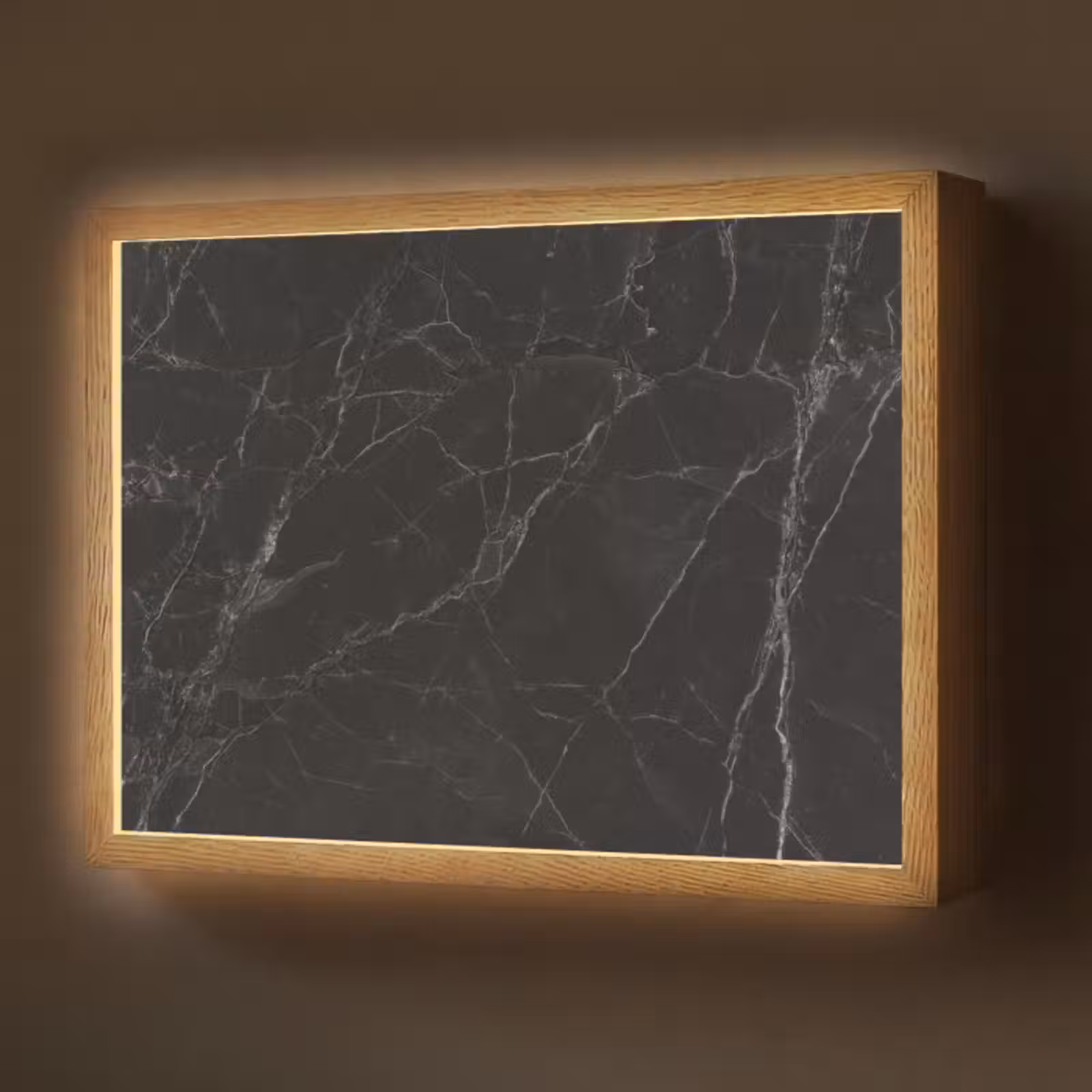 Lightbox - Wandlamp - Marmer - Zwart — 1