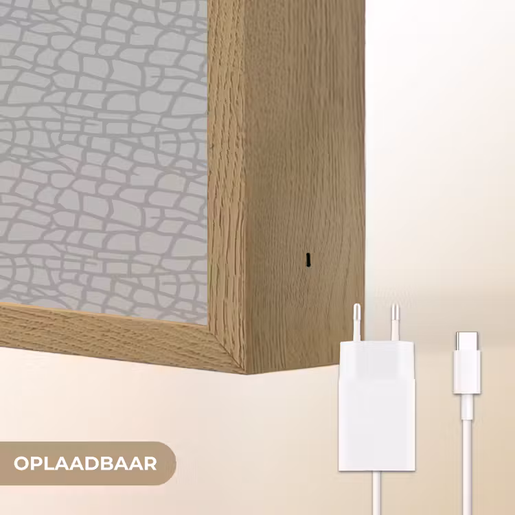 Lightbox - Wandlamp - Grijs - Reptiel - Dier - Patroon — 7