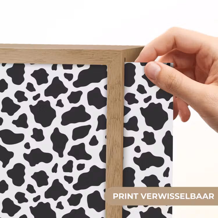 Lightbox - Wandlamp - Koe - Vlekken - Patroon - Zwart — 5