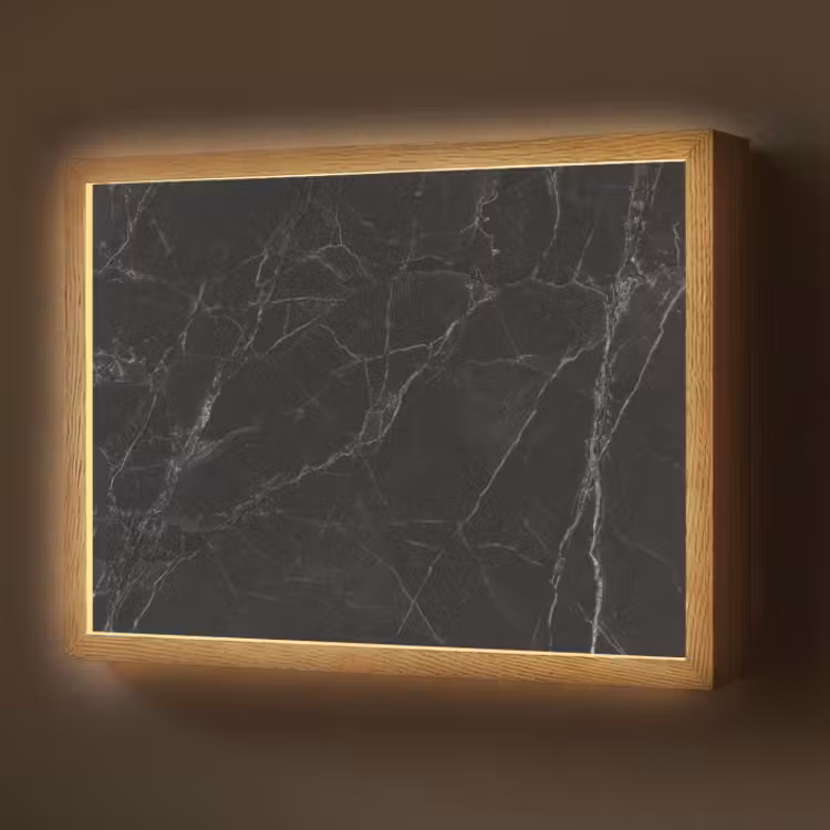 Lightbox - Wandlamp - Marmer - Zwart — 1