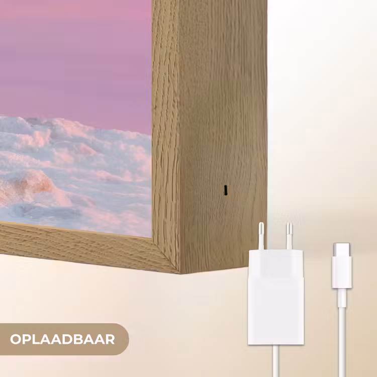 Lightbox - Wandlamp - Poolvos - Sneeuw - Roze — 7