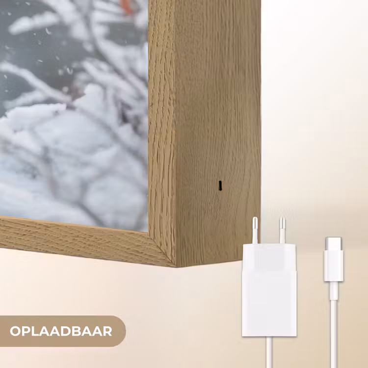 Lightbox - Wandlamp - Wolf - Pup - Sneeuw — 7
