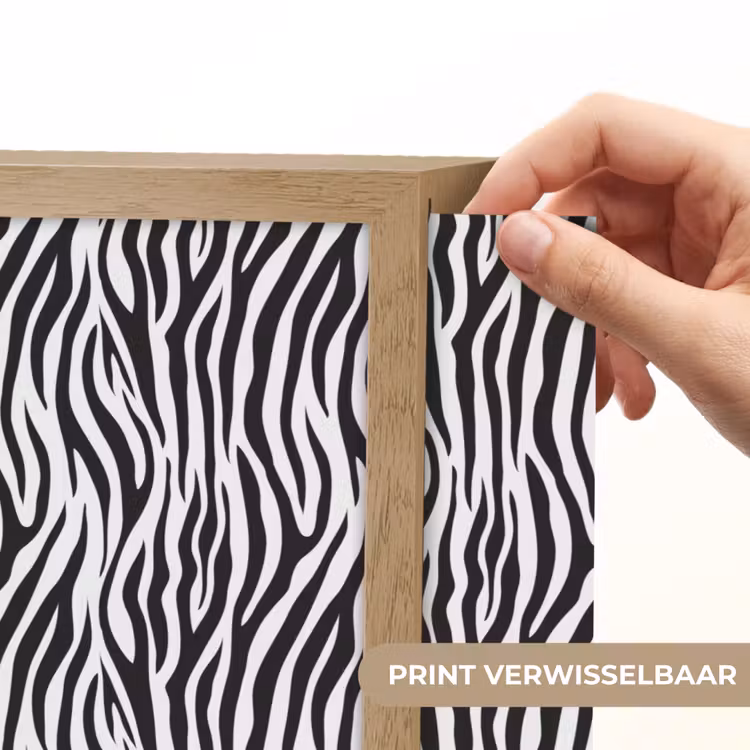 Lightbox - Wandlamp - Zwart - Wit - Zebra - Patroon — 5