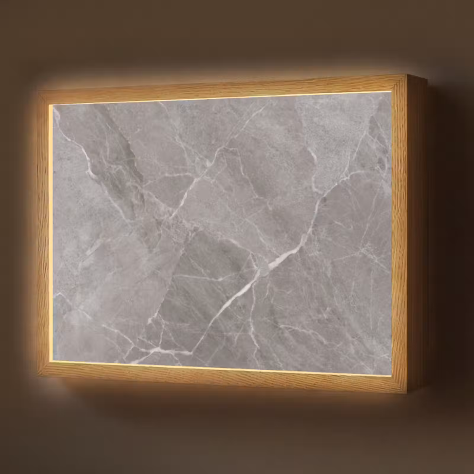 Lightbox - Wandlamp - Marmer - Grijs — 1