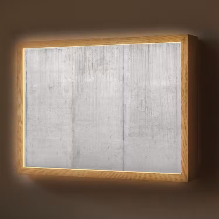 Lightbox - Wandlamp - Grijs - Betonlook - Industrieel — 1