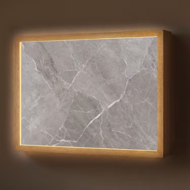 Lightbox - Wandlamp - Marmer - Grijs — 1