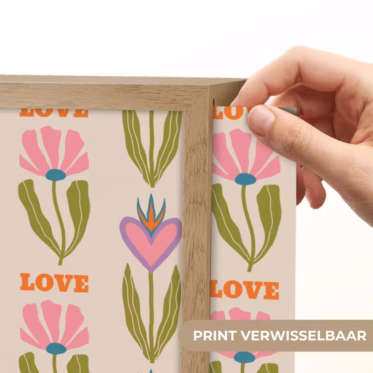 Lightbox - Wandlamp - Love - Patroon - Bloemen - Hartjes — 5
