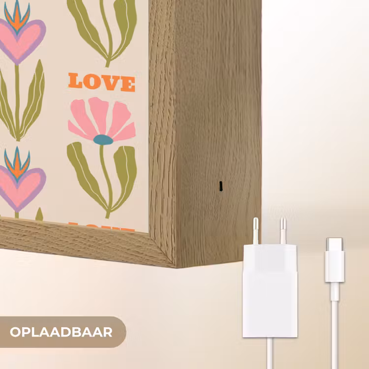 Lightbox - Wandlamp - Love - Patroon - Bloemen - Hartjes — 7