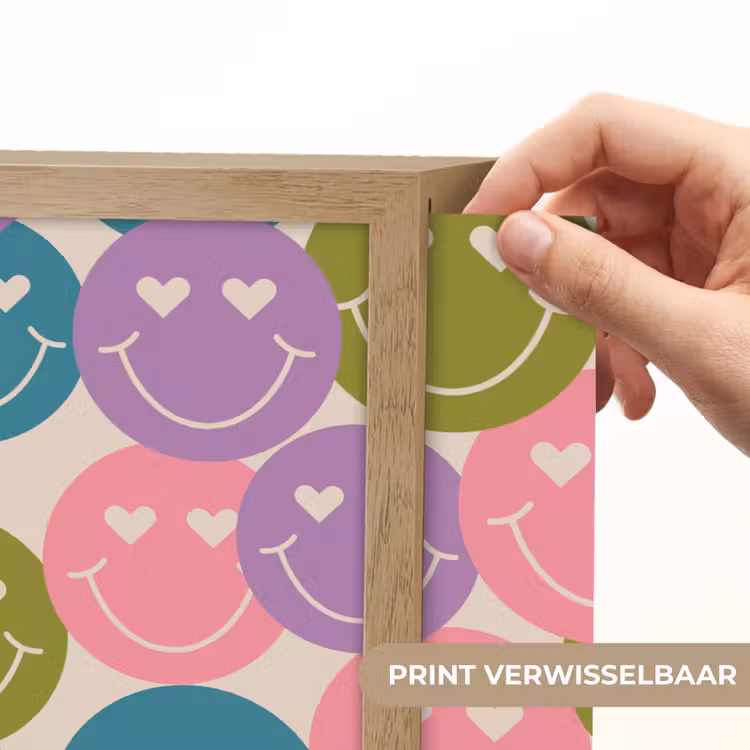 Lightbox - Wandlamp - Patroon - Smiley - Kleurrijk - Hartjes — 5