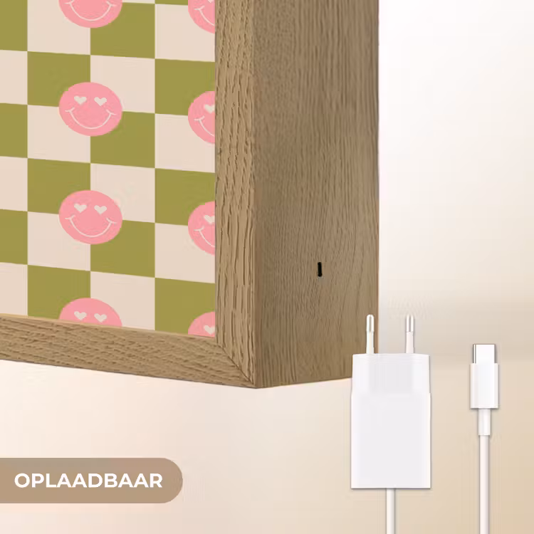 Lightbox - Wandlamp - Patroon - Smileys - Blokken — 7