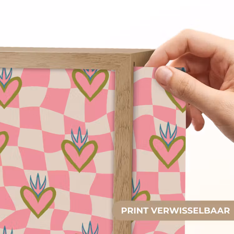 Lightbox - Wandlamp - Roze - Retro - Patroon - Geblokt — 5