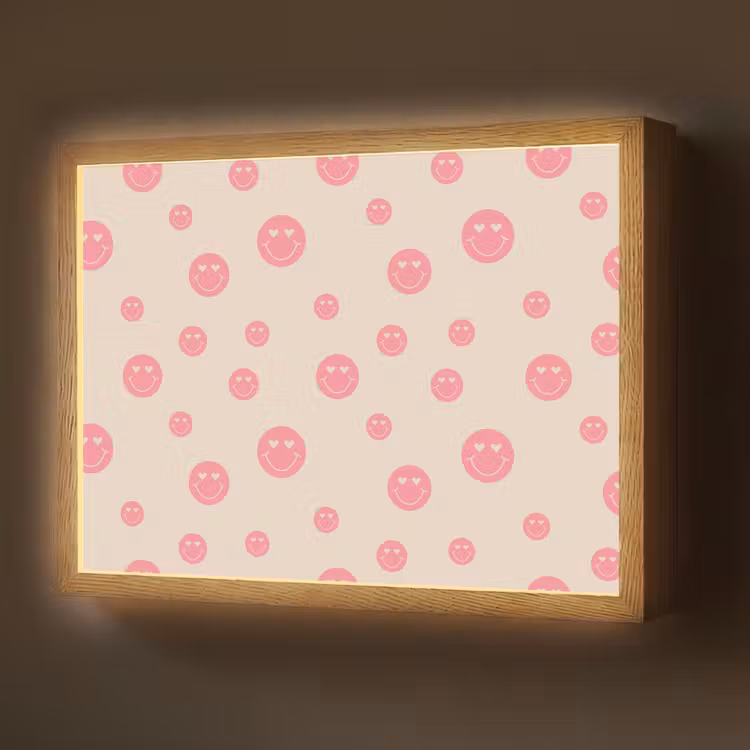 Lightbox - Wandlamp - Smiley - Hart - Ogen - Patroon — 1