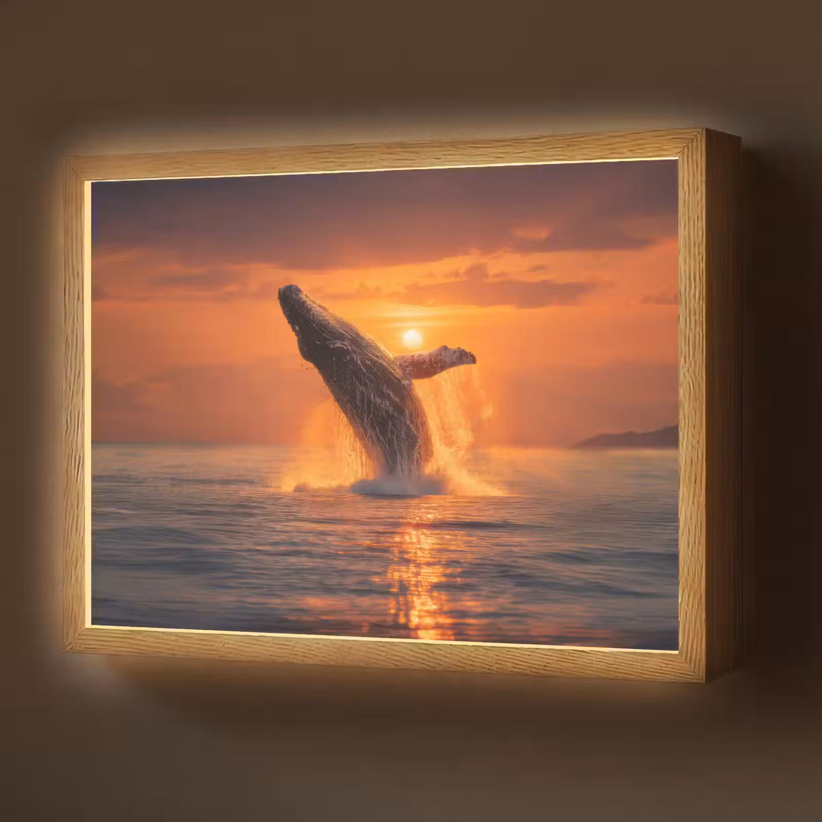 Lightbox - Wandlamp - Walvis - Zon - Zee — 1