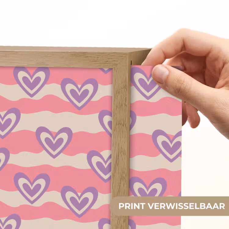 Lightbox - Wandlamp - Golven - Patroon - Hartjes - Retro — 5