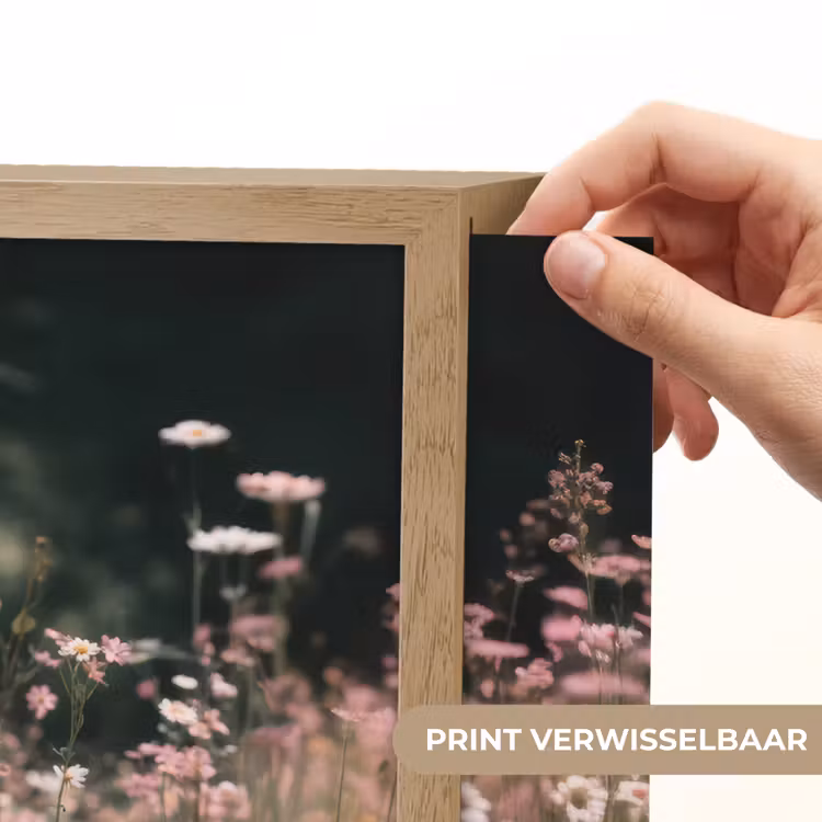 Lightbox - Wandlamp - Hert - Wilde bloemen - Bos — 5