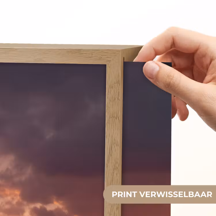 Lightbox - Wandlamp - Olifanten - Grasland - Zonsondergang — 5